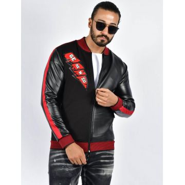 Jacheta David & Gerenzo din piele eco pentru bărbați JK01 (M,L) -