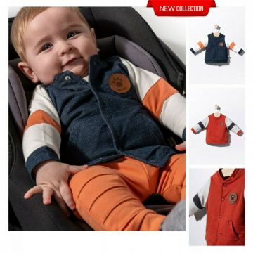 Jacheta pentru copii Dogs, Tongs baby (Culoare: Albastru, Marime: 9-12 luni)