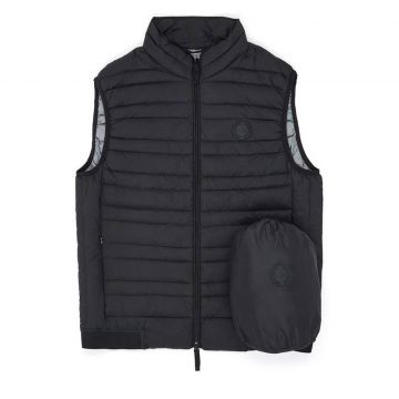 GILET WITH REAL FEATHER PADDING L