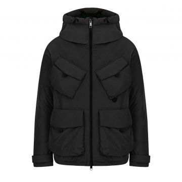 Hooded Padded Down Jacket L