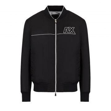 Two-toned, full-zip sweatshirt with logo L
