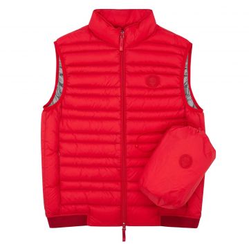 VEST WITH REAL FEATHER PADDING L