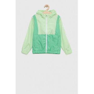 Columbia geaca copii Lily Basin Jacket culoarea verde