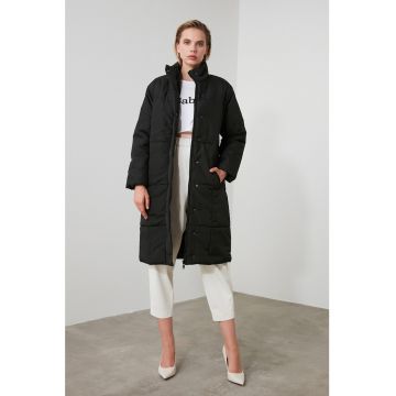 Geaca cu vatelina si buzunare laterale - Negru