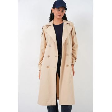 dama -  lung - bej natural - textil - Bej Natural