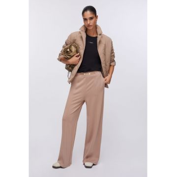 Geaca cu curea in talie - Bej