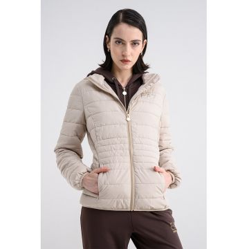 Geaca cu gluga detasabila - Crem