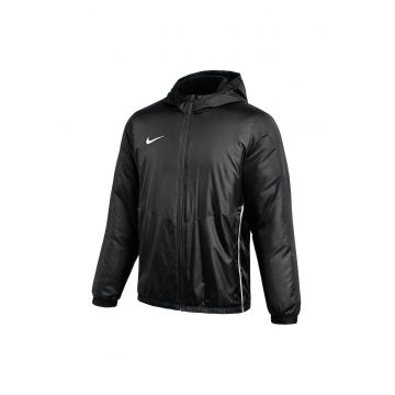 Geaca cu vatelina si logo - Negru