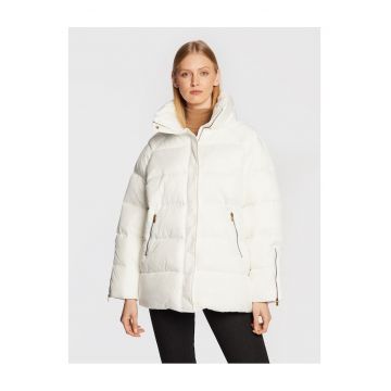 Geaca de iarna dama  alb - material calduros -