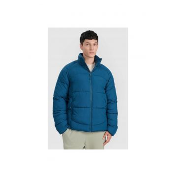 Geaca de trekking barbati -  poliester - albastru