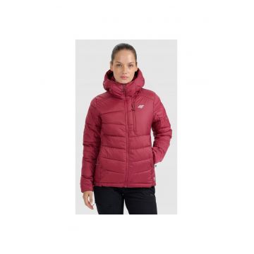 Geaca de trekking  Primaloft Silver - ultrausoara - rosie - poliester