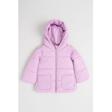 Geaca matlasata cu gluga - Lila