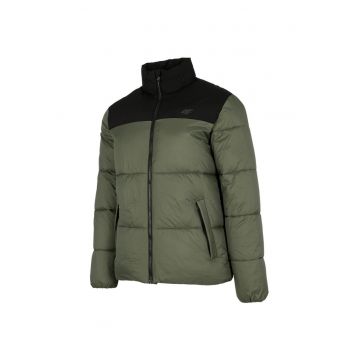 Geaca matlasata pentru barbati -  H4Z22 KUMP005 43S - Poliester - Kaki/Negru