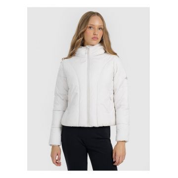 Geaca  pentru femei - gri - umplutura din puf sintetic - croiala slim - material rip-stop