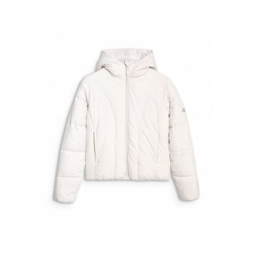 Geaca puf  pentru femei - umplutura croiala slim - material rip-stop - Alb