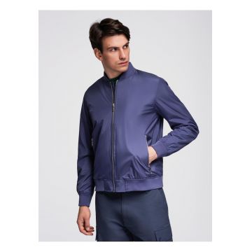 Jacheta bomber ușoară  C644 - Albastru inchis