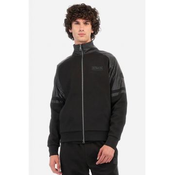 Jacheta cu guler inalt si buzunare - Negru