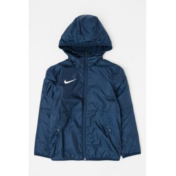 Jacheta cu logo si gluga pentru fotbal - Bleumarin