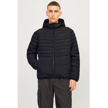 Jacheta cu vatelina si gluga - Negru