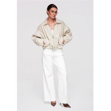 Jacheta de piele  OW-JAFL-0109 - Bej