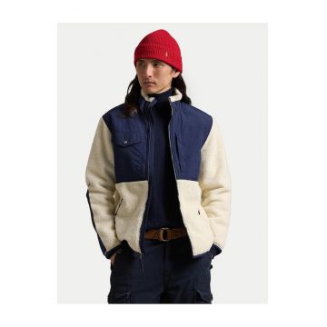 Jacheta de tranzitie barbati  bej - bleumarin - 2 culori - material usor -