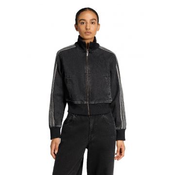 Jacheta din denim cu fermoar Firebird - Negru