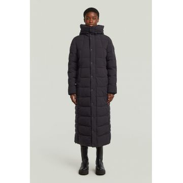 Jacheta lunga cu vatelina - Negru