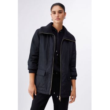 Jacheta rezistenta la vant cu curea asortata - Negru