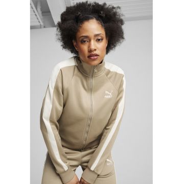 Jacheta sport cu logo Iconic - Alb/Maro camel