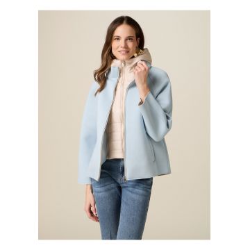 Palton cu aspect 2-in-1 - Albastru glaciar