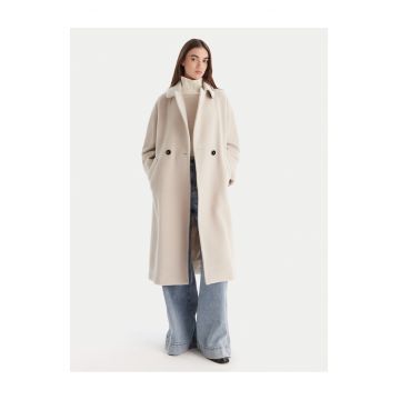 Palton dama  model PEARL GREY - ecru - 42EU