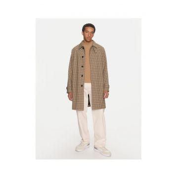 Palton de tranzitie barbati  maro -