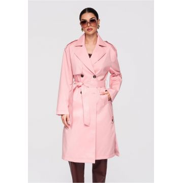 Palton de tranzitie  OW-COLC-0117 - Roz