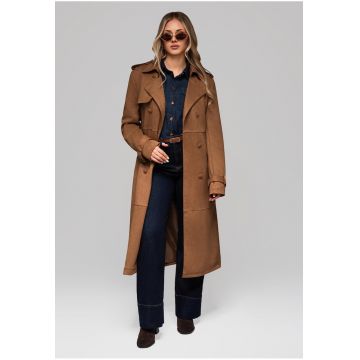 Palton lung trenc  Maro - Maro camel