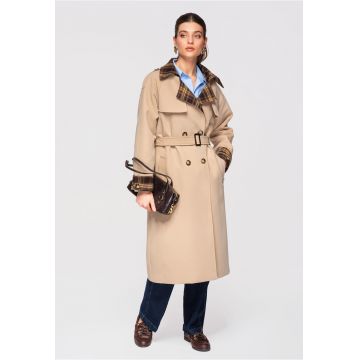 Palton midi trench  OW-COLC-0113 - Bej