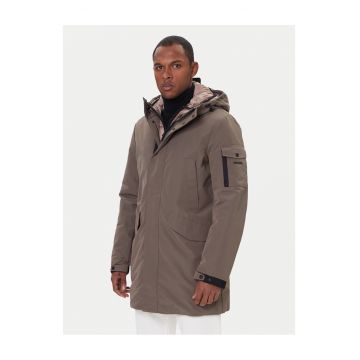 Parka barbati - maro - material impermeabil -