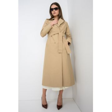 Treci cu doua randuri de nasturi Milong - Maro nisip