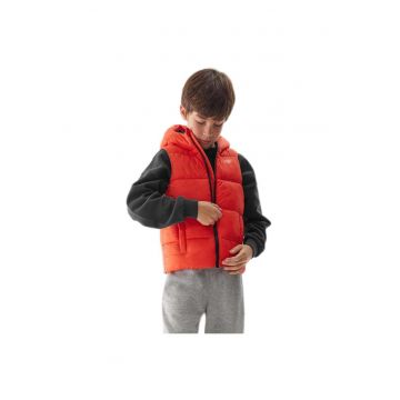 Vesta copii  gluga integrata - impermeabila - portocalie - poliester/poliamida
