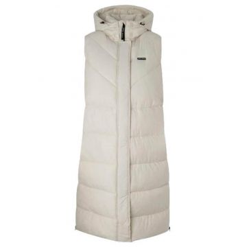 Vesta lunga cu gluga