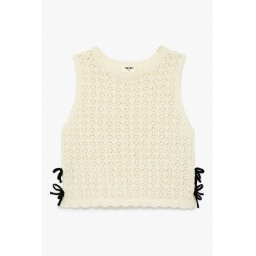 Vesta tricotata - Crem