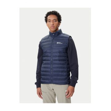 Geaca barbati -  fermoar - bleumarin - poliester reciclat