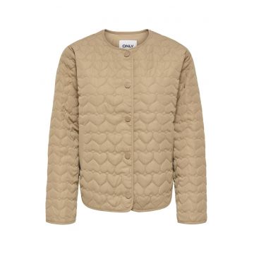 Geaca dama -  bej - poliester reciclat