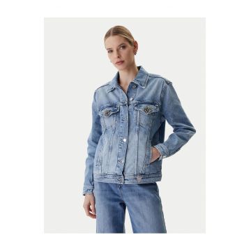 Geaca de blugi -  bumbac - albastru - Albastru