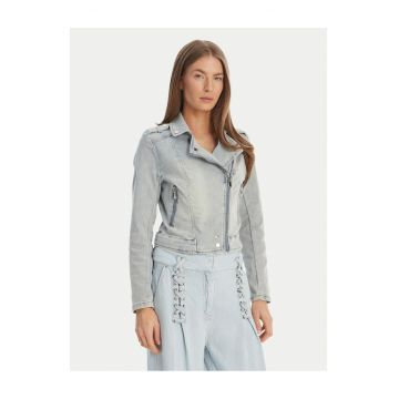 Geaca de blugi dama -  bumbac - albastru deschis - 66% bumbac - 29% poliester