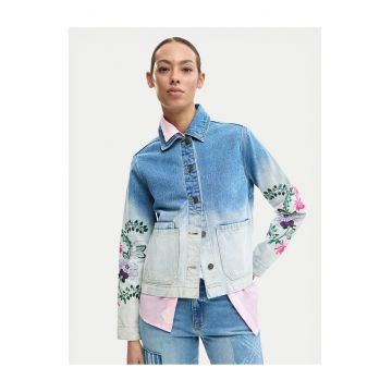 Geaca de blugi Femei -  Bumbac - Albastru - Albastru deschis/Albastru