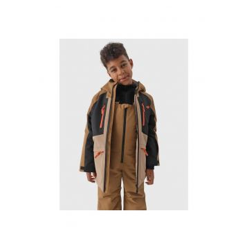 Geaca de iarna  baieti - membrana 10000 - croiala obisnuita - culoare maro - poliester