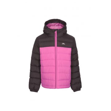 Geaca  Oskar - impermeabila - cu gluga - poliester - roz/visiniu -