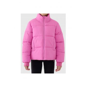 Geaca puf copii  iarna - roz - matlasata