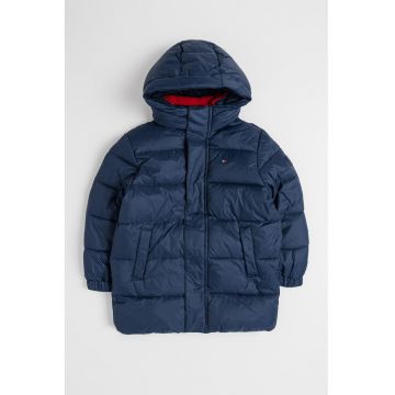 Geaca regular fit cu gluga - Bleumarin -