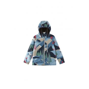 Geaca softshell copii -  bleumarin - poliester reciclat -